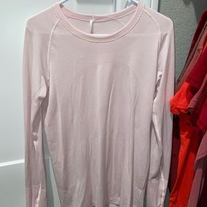 Light Pink Lululemon long sleeve